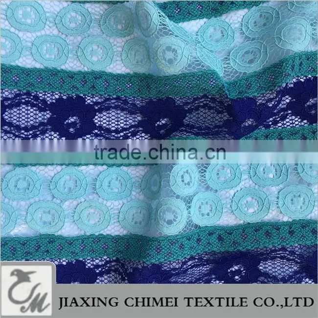 colorful lace fabric bule lace