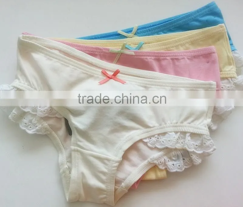 2016Famous Children Cartoon Briefs with Cute Lace Kids Cute Panties