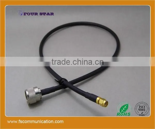 LMR240 Cable Assembly with N Plug Crimp to SMA Plug Crimp Connector