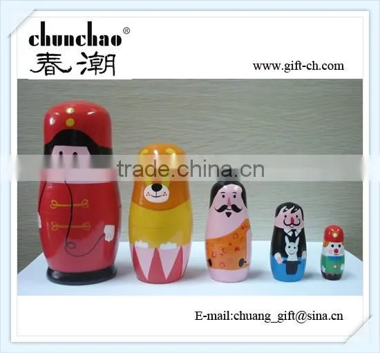 OEM Wooden Nesting Dolls for decorations