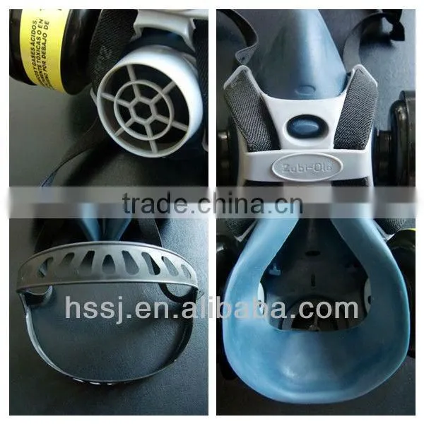 2016 actived carbon filter gas mask military gas mask rubber frame military respirator gas mask supplier in China