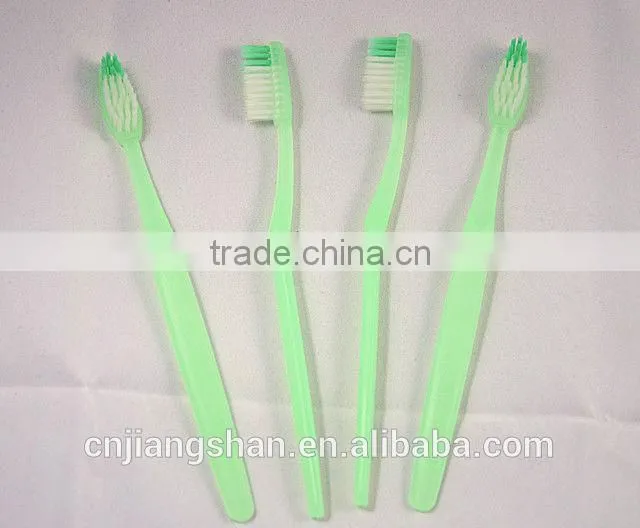 disposable toothbrush with small toothpaste