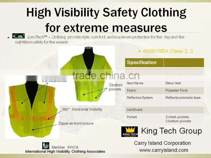 Reflective safety vest