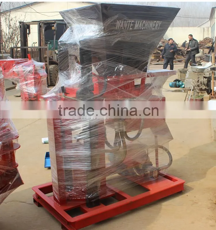 WANTE BRAND WT1-25 low investmentbut highprofit clay Interlocking brick making machine