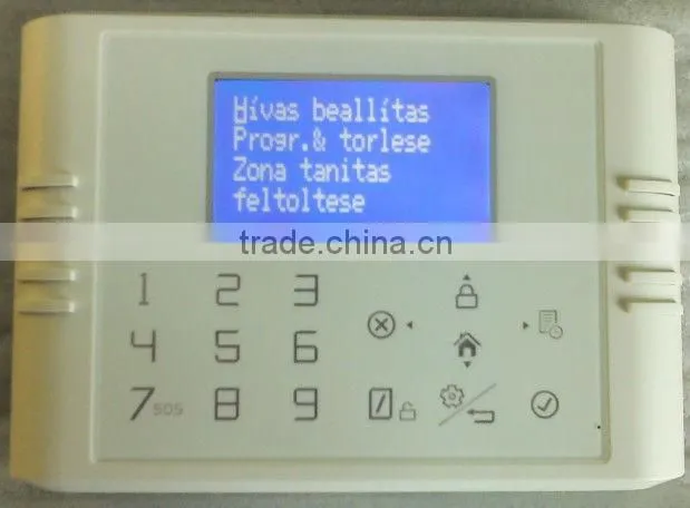 GSM+PSTN network based Home auto dial alarm system with internal antenna