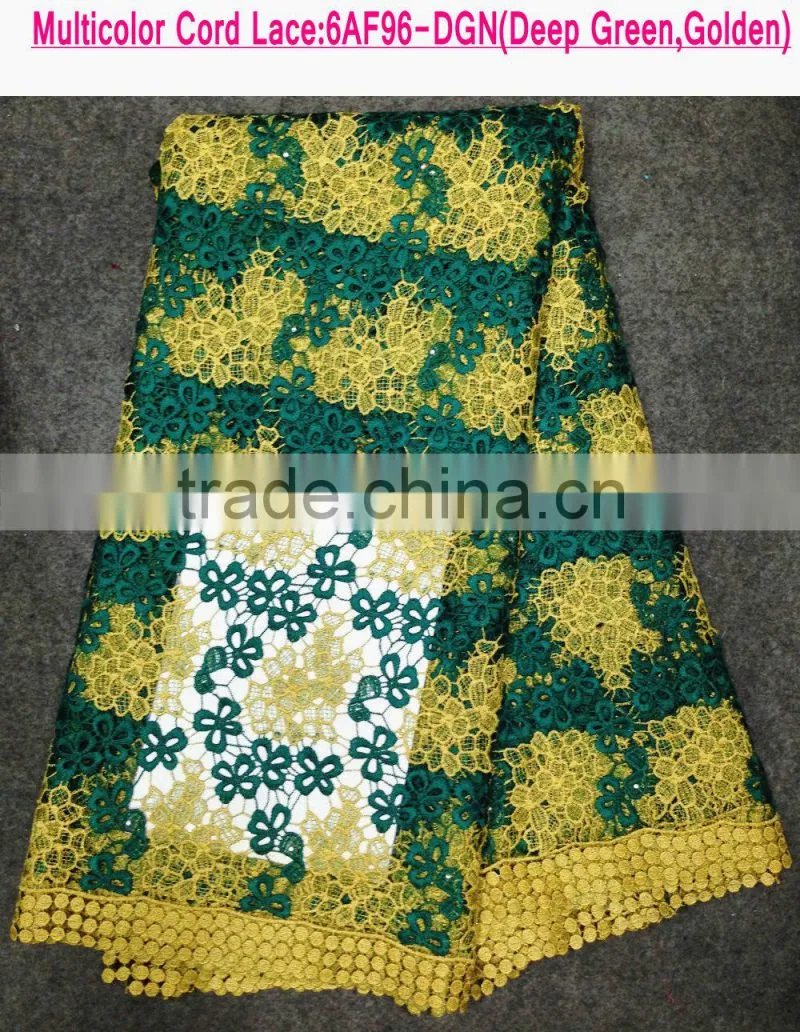 New design spain lace fabric embroidery african lace fabric chemical cord lace fabric