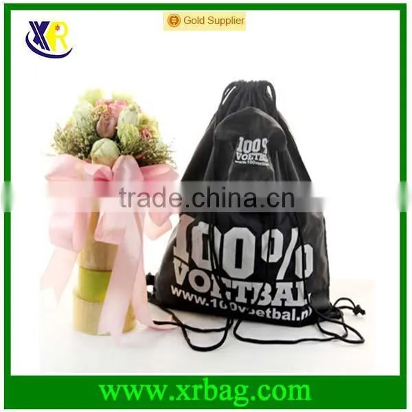 Custom cheap drawstring nylon carrying bag with logo