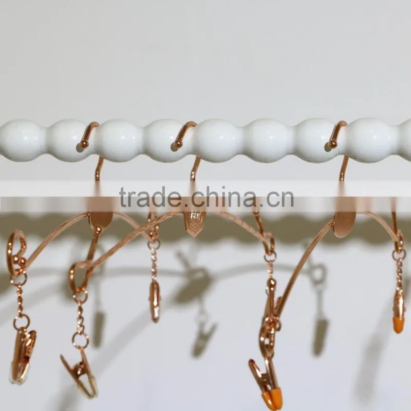 Metal clothes hanging stand wall mounted clothes hanger rack