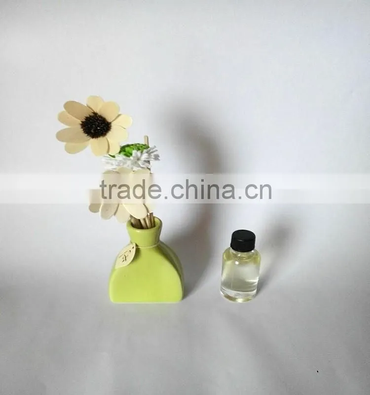 Green Ceramic Flower Fragrance Diffuser For Wholesale