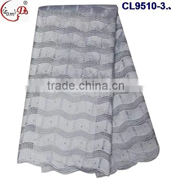 CL9510 Muti color african french lace high quality african embroidery tulle lace fabric