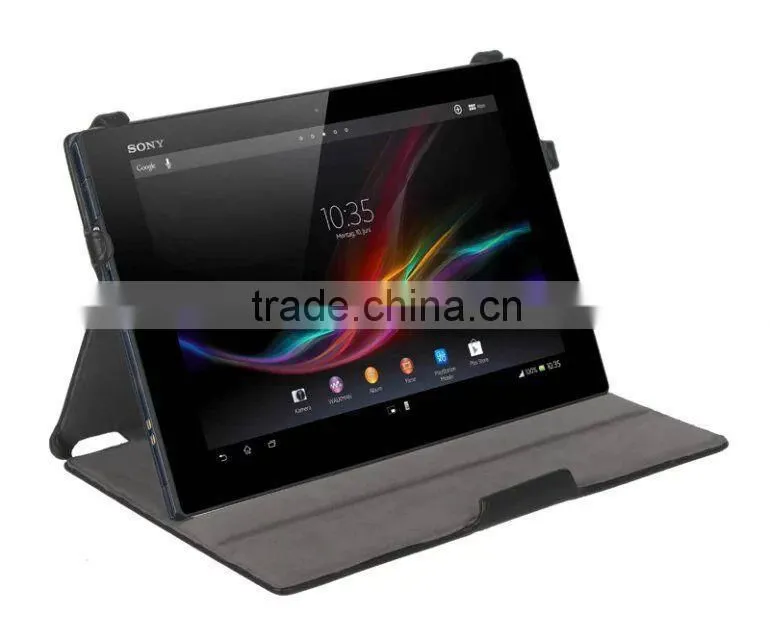 Best sale in alibaba,Flip pattern pu leather case for Sony Xperia Z4 tablet