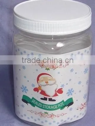 450ML PET transparent large plastic storage jars