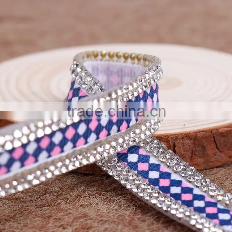 1cm,1.2cm,1.5cm,2cmPrinting Ribbon Clothing Accessories With Hotfix Glue