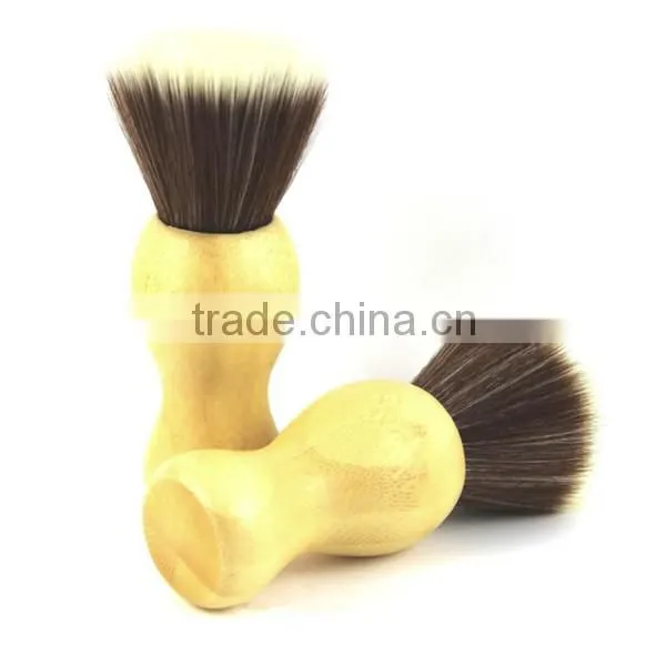 shaving brush for men's personal care with bamboo handle