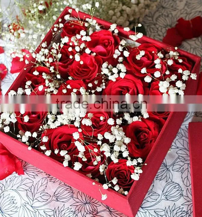 Elegant paper flower gift box, flower box for wholesale