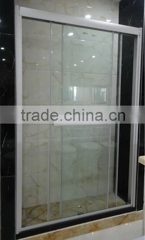 freestanding aluminum building shower glass door D16