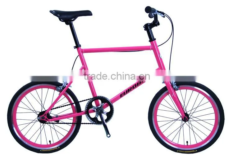 20 inch single speed fixed gear bike good looking girl red bicycle