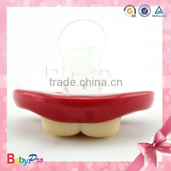 Babypro PN01-2 China Supplier Quality Products Lovely 100% Food Grade Silicone Funny Baby Pacifier For New Borns