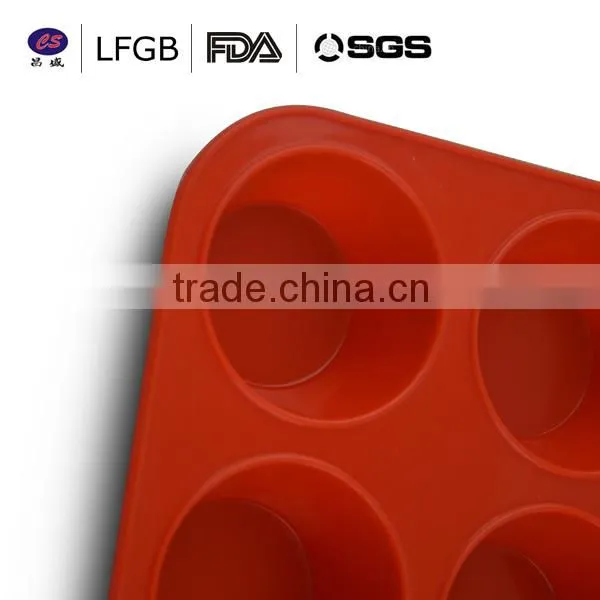 Hot sale ! attrictive design professonal customized 12 cup shape silicone cake mould