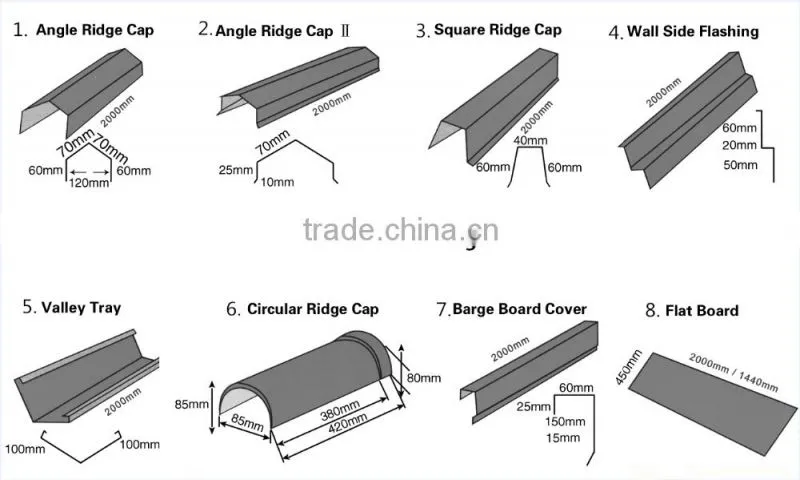 Insulated Stone Coated Metal Roofing Tiles Corrugated roofing materials shingles