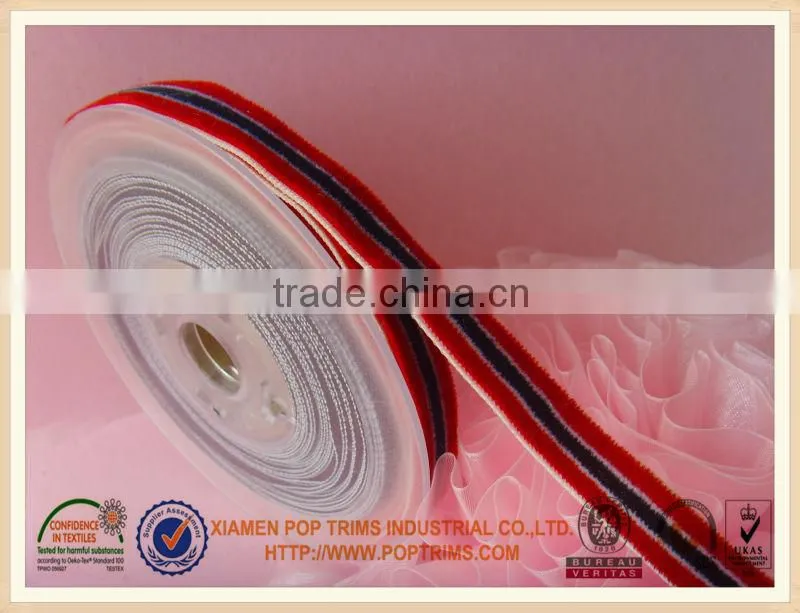 Colorful 100% Nylon Velvet Ribbon