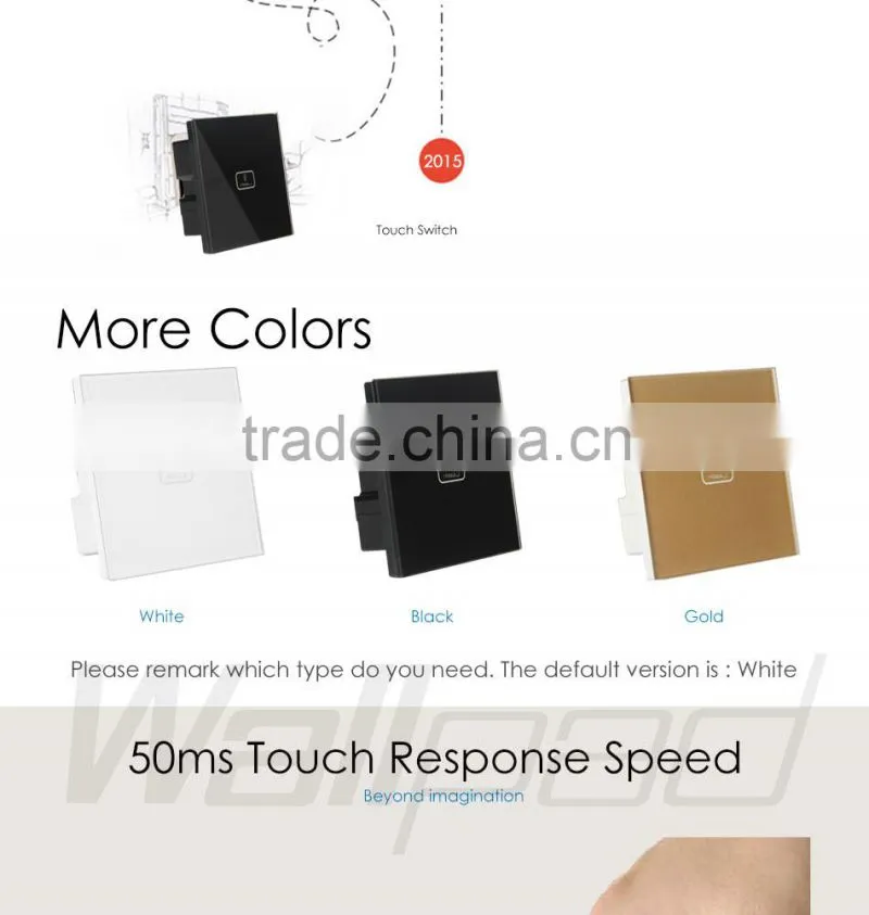 Hot Sale Wallpad White Glass LED Light Phone App Wireless 4 Gang 2/3 Way WIFI Remote and Touch Dimming Dimmer Wall Light Switch