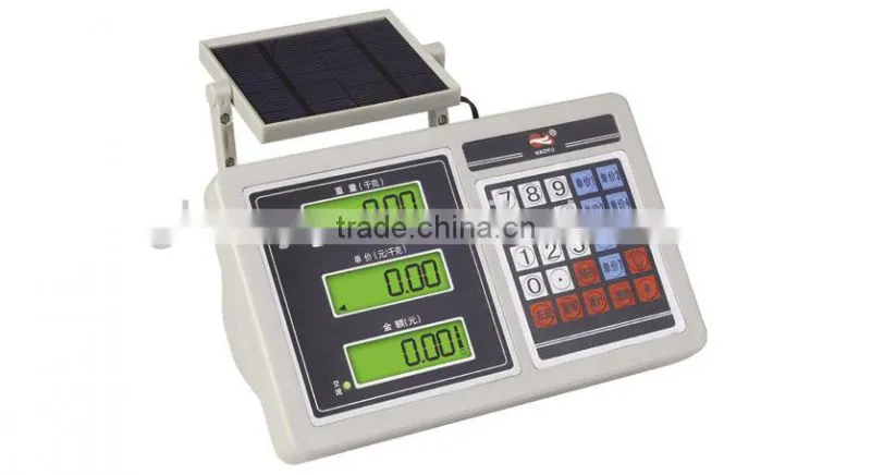 Solar digital scale indicator