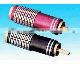 RCA connector brass material nickel plating rohs comliant