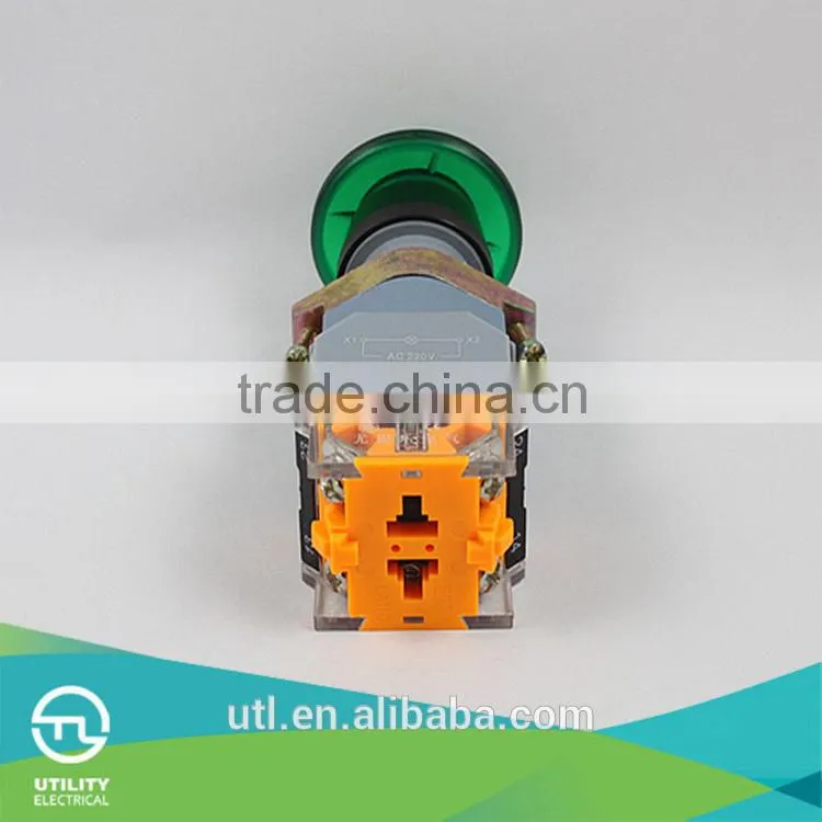 yueqing brand electrical button switch LA110-A2 small button light switch