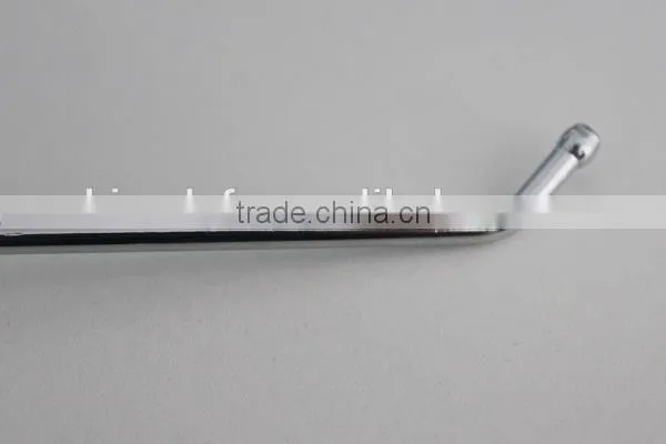 Supermarket display perforated metal hook