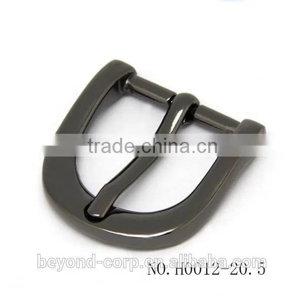 20.5mm black gunmetal shiny coating finish buckle