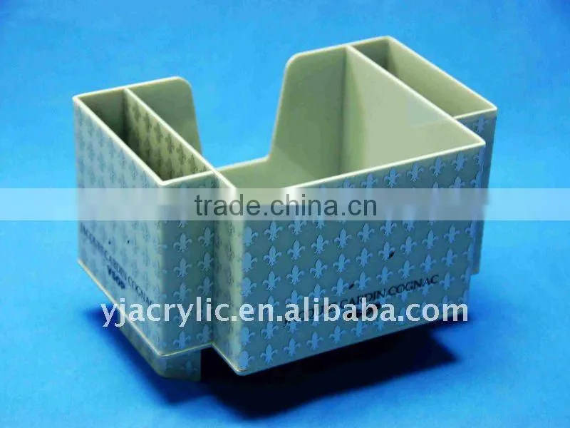 black acrylic tissue box