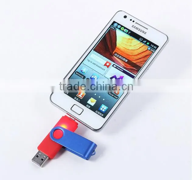 promotional hot bulk mobile phone cellphone otg usb flash drive
