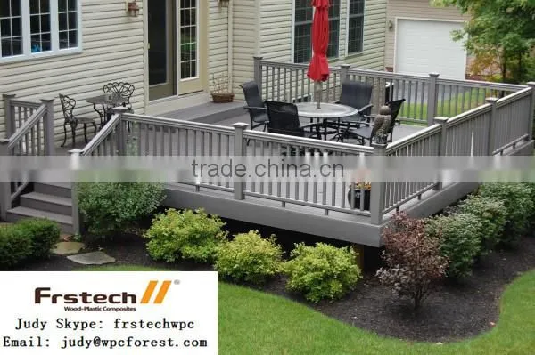decorative wpc wood plastic composite handrail/wpc handrail
