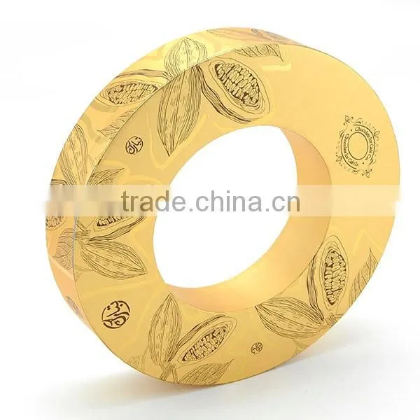 Custom High End Annular Donut Biscuit Dessert Chocolate Packaging Box