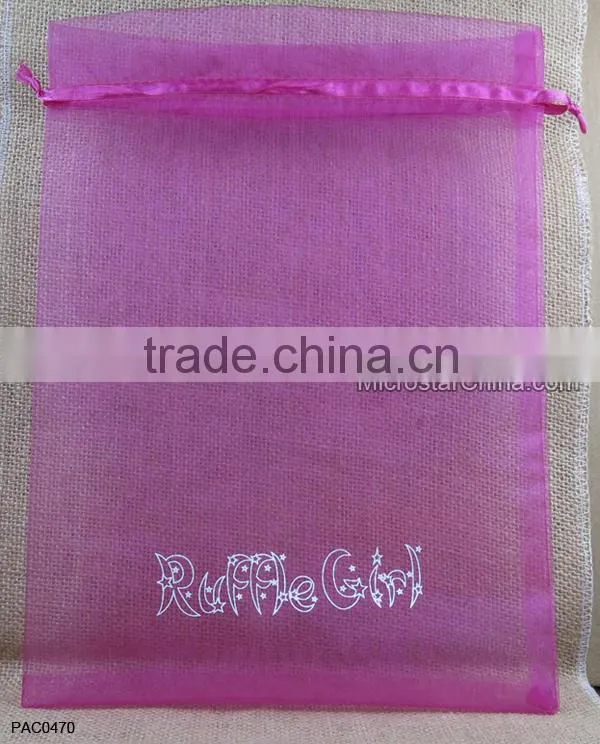 7x9cm Wholesale Drawable Red Small Organza Bags Favor Christmas Gift Wedding Organza Bag