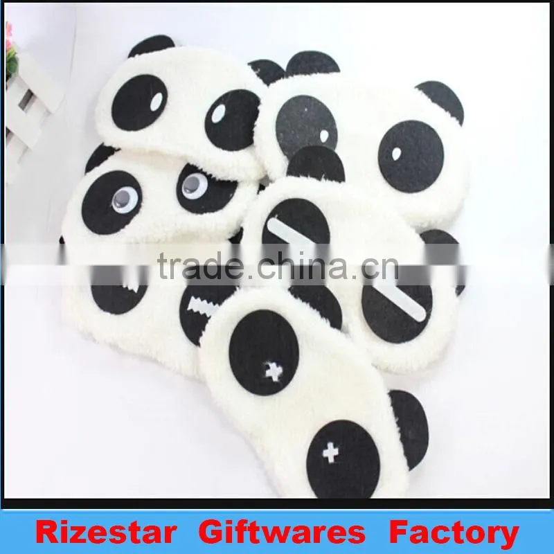panda-like furry eye mask for a good sleep