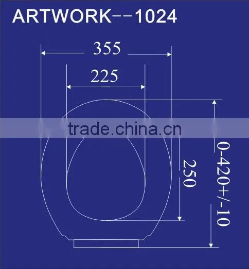 Round with cheap price bidet seat lid