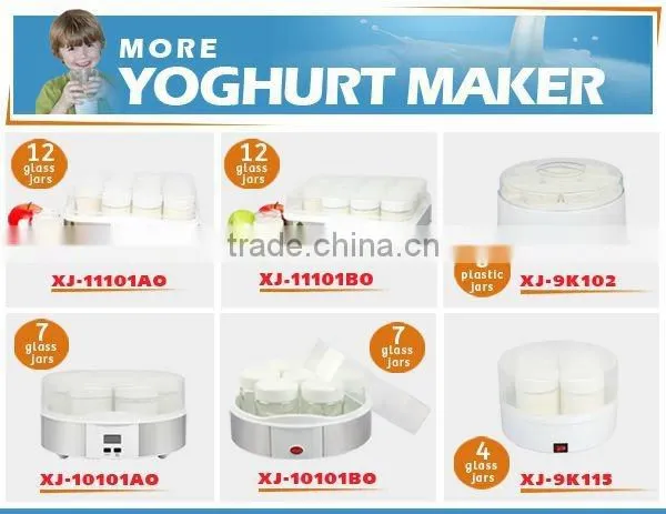 7 glass yoghurt maker with LFGB reports
