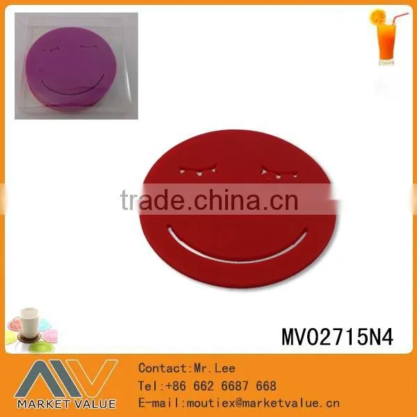 ECO-FRIENDLY CUSTOMIZE DESIGN ROUND SHAPE SILICONE COFFEE CUP MATS KITCHEN TOOLS