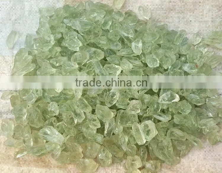 2~3cm 100% Natural Untreated Rough Green Crystal Tumbled Stones