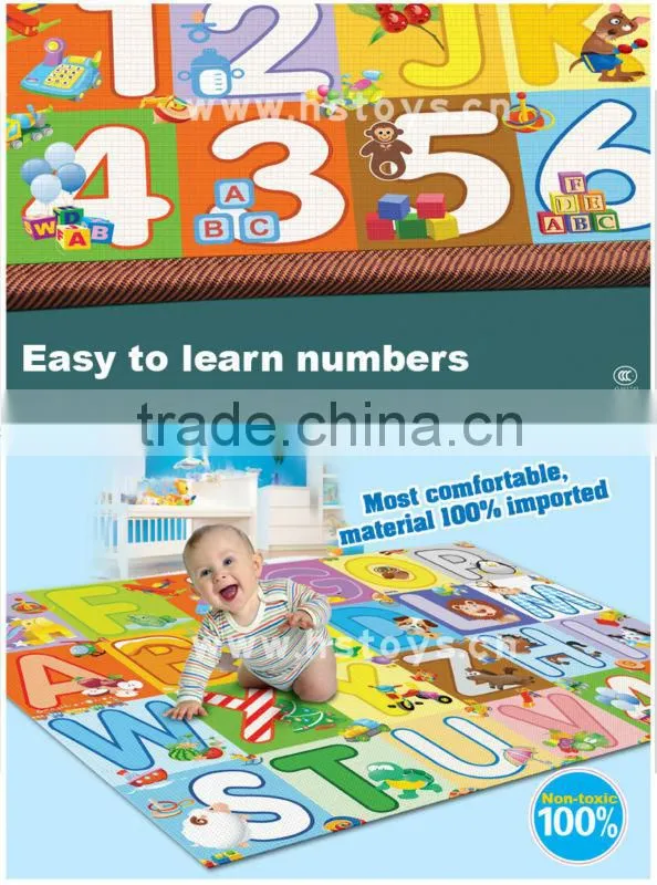 2 sides printing cheap crawl waterproof baby play mat