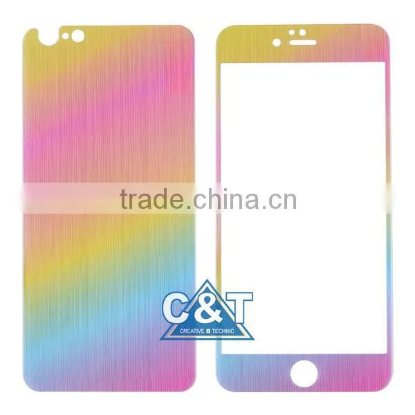 C&T Full Cover Premium Tempered Glass Clear Screen Protector Film for Iphone 6 Plus