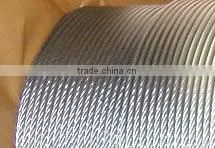 300 Series Grade and AISI,ASTM,DIN,EN,GB,JIS Standard galvanized wire rope