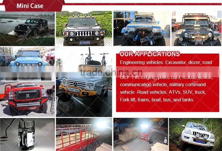 Best selling Auto Parts 42W Led Work Light, Super Bright Offroad 4x4 Accessories 42W Led Work Light