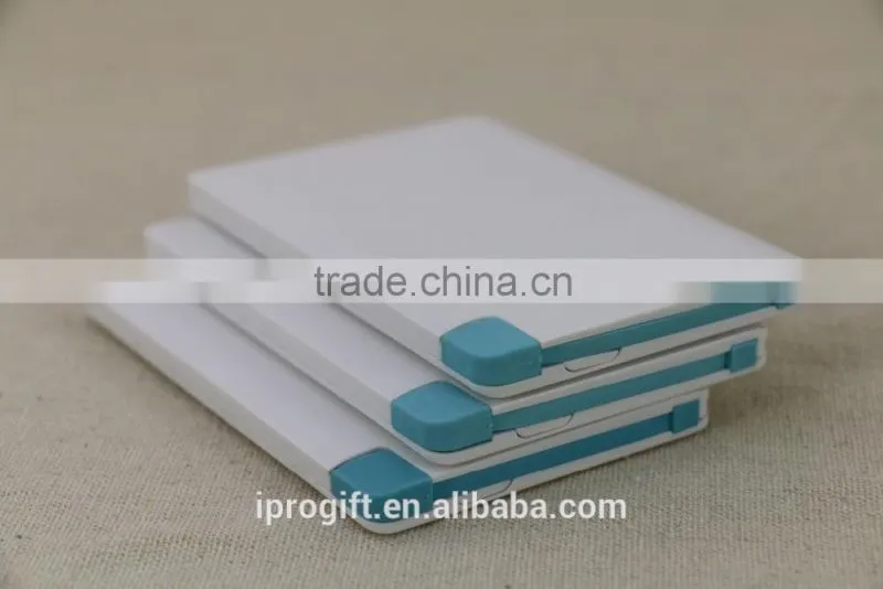 Wholesale promotion item custom logo creadit card universal power bank 2500mah