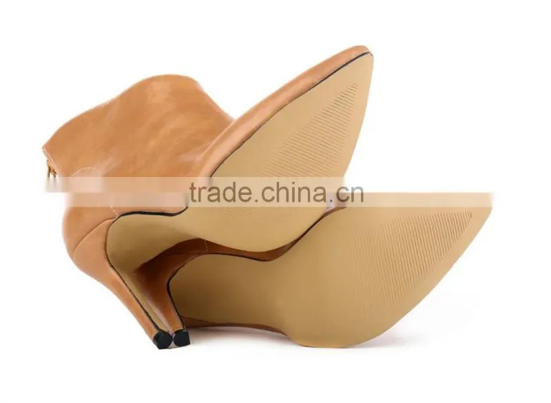 2015 High Quality Europen Style Women High Heel Boots For Autumn Winter Personality Short Boots