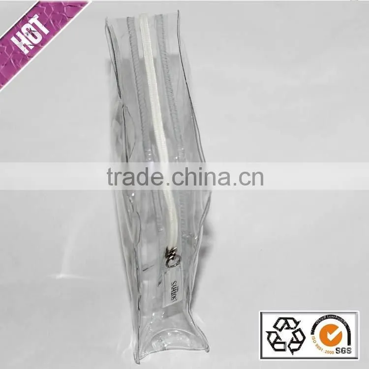 Fashion Cheap Cosmetic PVC bags Waterproof Heat Pressing Clear PVC Zipper Bag Customized Logo Dry Bags
