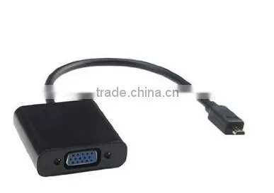 1080p cabletolink Micro HDMID to VGA Cable Converter Adapter Projector Tablet Monitor 1080P
