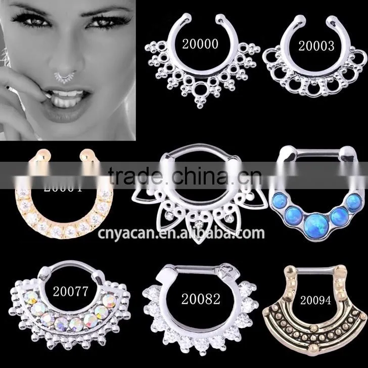 Wholesale Hot Sale Fashion Newest Design Fake Septum Piercing